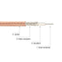 Low Loss Coaxial Cable RG316 50 Ohm with UHF (PL259) Male to BNC Male Connectors, 1 Ft