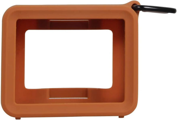 Hermitshell Silicone Carrying Case Replacement for JBL GO2, Waterproof Ultra Portable Bluetooth Speaker (Orange 2)