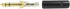 Seismic Audio SAPT253 3-Pole 1/4-Inch Male Stereo Jack Plug, Black and Gold