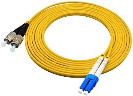 1Meter 3ft LC to FC Duplex 9/125 Single-Mode Fiber Optic Cable Jumper Optical Patch Cord
