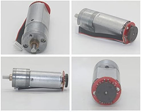 Generic 12V 38RPM 480RPM JGA20-180 12V 120rpm) Micro DC Encoder Motor Electric Metal Gear Motor Reduction Speed To DIY
