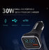 BANVIE USB C Car Charger with LED Voltage Display, 30W 2-Port Fast Charging Adapter with PD3.0&QC3.0 Compatible with iPhone 12 Pro Max/11 Pro Max/XS/XR, Samsung S10 Note 10 Pixel 3/2/XL and More