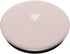 Baby Pink Cute Heart Hand Drawn Heart Minimalist Digital Art PopSockets Standard PopGrip