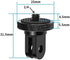 Mini Tripod Mount Adapter, Aluminum Alloy CNC 1/4 Screw Head for GoPro Hero 8 7 6 5, DJI, Sony, EKEN Camera Accessories