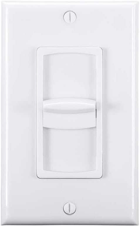 Monoprice 300-Watt Slider Volume Control with Impedance Matching and Standard 1-Gang Wall Plate Setup