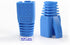 50 Pcs Blue Cat7 Cat7A Cat8 Strain Relief Boot, RJ45 Plug Connector Cover, Modular Network Plug Connector Caps