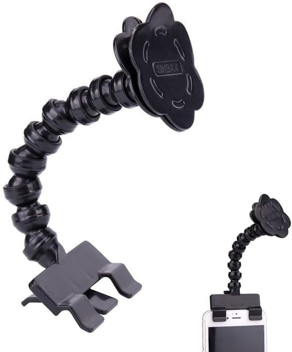 SquEqu Pet Selfie Stick Phone Clips with Double Head Clamps Dog Treats Holder