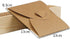 25Pcs Retro Brown Kraft Paper CD DVD Sleeves Envelopes for CD/DVD Packaging or Storage with Heart Button