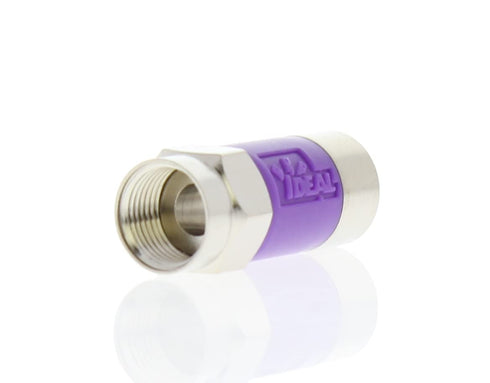 IDEAL Electrical 85-079 TLC RG-6 Quad F Tool-Less Compression Connector, 4 Connectors for Cable Installations