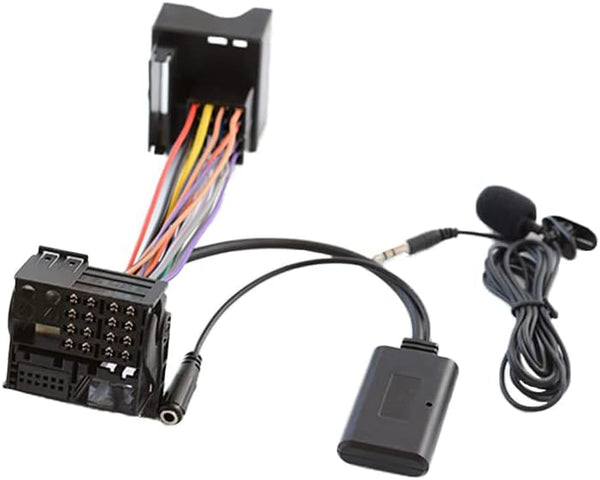 Bluetooth Audio Aux Adapter with Microphone, Compatible with BMW Z4 (E85/E86), X3(E83), Mini Cooper (R50/JCW), Mini