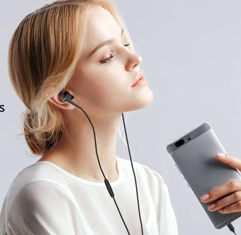 USB C Headphones Replacement for Samsung Z Flip4 Fold4, HiFi Stereo Type C Earbuds Wired Earphones with Mic Volume