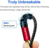 RCA Cable, 2RCA Male to 2RCA Male Audio Stereo Subwoofer Cable, Nylon-Braided Auxiliary Audio Cord for Home Theater