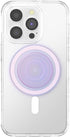 PopSockets Clear Opalescent Phone Grip Compatible with MagSafe, Adapter Ring Included, Phone Holder, Wireless Charging