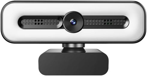 BKELHS 4K UHD Ring Light Webcam for PC, 1080P Web Camera with Dual