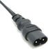 cablecc IEC 60320 C8 Plug to C7 Receptacle Male to Female Extension Power Supply Cable, 30cm