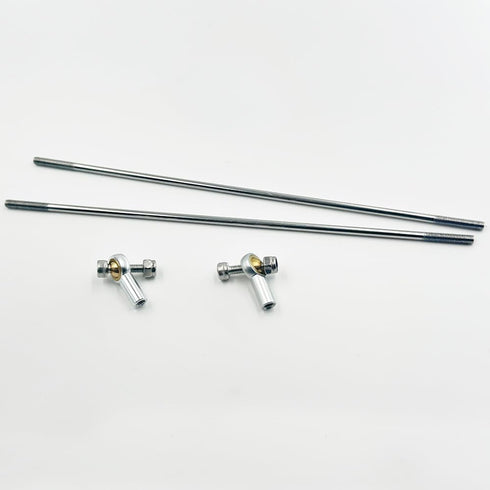 Gracilaria 2PCS Set M3 M3x150mm RC Boat Pushrod Tie Rod End Ball Head Joint Servo Linkage with Pushrod Pull Rod for RC