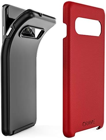 Crave Dual Guard Red Galaxy S10 Case - Shockproof, Dual Layer Protection for Samsung S10