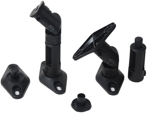 VideoSecu 2 Satellite Speaker Wall Ceiling Mounts Brackets 1EH (Black, 2 Pack)