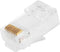 Monoprice Cat6 Plug Solid W/Insert, 100pcs/Bag, 50U