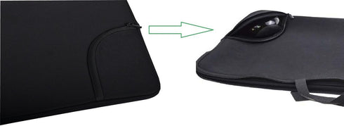 Portable Neoprene Keyboard and Mouse Case Bag, Shockproof Dustproof for Logitech MK570/MK550 Wireless Wave K350 Combo