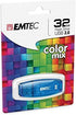 Emtec C410 32GB, ECMMD32GC410 Color Mix Flash Drive, Blue