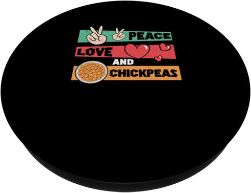 Purely Chickpea Pulse Peace Love Awesome Chickpeas For Chickpea Farming Enthusiast PopSockets Standard PopGrip