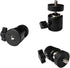 ThtRht 3 Pack Mini Ball Head 1/4'' Screw Swivel Tripod Head Mount 360