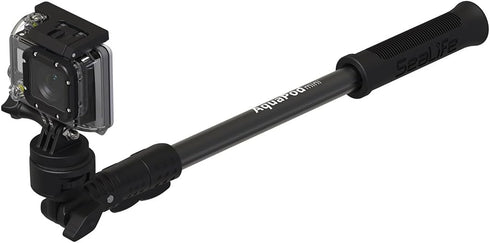 AquaPod Mini Camera Pole, Standard -20 Mount & Action Camera Adapter, Extends 15.5 to 38