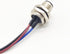 M12 4Pin Male Connector Cable, A Coded Straight Back Mount 1M Waterproof Male Aviation Socket IP67