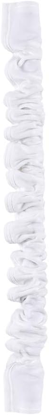 Aory Chandelier Chain Cover 6 Feet,Flannelette White Fabric Cord Cover for Chandelier Wire