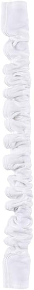 Aory Chandelier Chain Cover 6 Feet,Flannelette White Fabric Cord Cover for Chandelier Wire