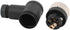 Power Connectors M12 5 Pin Angled Female Socket, Waterproof Screw Assembly Plug