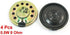 uxcell 4Pcs 0.5W 8 Ohm Mini Metal Inside Magnet Music Player Speaker - 28mm Dia