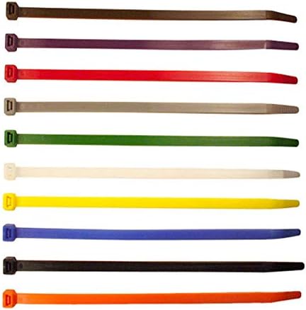 6 Inch Red Zip Ties (100 Pieces), 40lb Strength Nylon Cable Wire Ties