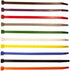 6 Inch Red Zip Ties (100 Pieces), 40lb Strength Nylon Cable Wire Ties