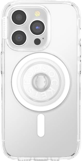 PopSockets Round Magnetic Base Only, Compatible with Tops, Clear - Clear