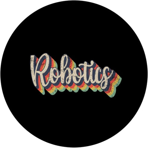 Retro Vintage Robot Engineering Robotics Engineer PopSockets Standard PopGrip