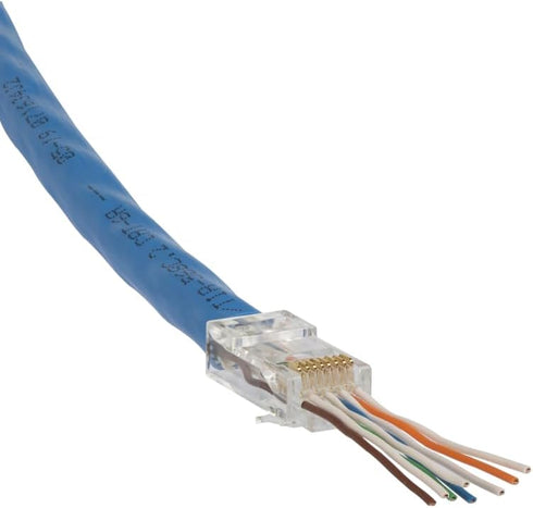 Klein Tools VDV826-704 Modular Data Plug, 50 Pack for CAT6A and Larger Diameter CAT6 Indoor/Outdoor Ethernet
