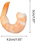 YUGSHNKFC 4PCS Fake Shrimp Simulation Food Model Highly Photo Tool PVC Food Toy