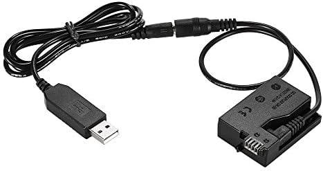 Andoer DR-E8 Dummy Battery - DC Power Bank USB Adapter Cable Replacement for Canon EOS DSLR Cameras