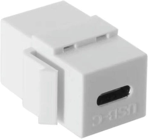 USB C Keystone Jack Inserts (3-Pack) - USB 3.1 Type-C Module Coupler Adapters Female to Female Snap-in Connector
