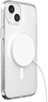 PopSockets iPhone 15 Plus Case with Round Phone Grip, Clear, Compatible with MagSafe, Wireless Charging