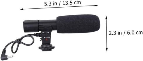 Gadpiparty Filmmakers Professional Interview Microphone for Camcorder and DSLR Wide Compatibility Durable Design