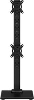 suptek 13 36Inch Adjustable,50,75 100mm Dual Monitor Stand with Base- Vertical Stack Screen Free-Standing Monitor Riser