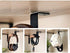YANGMEI Headset Under-Desk Mount Headphone Hanger Holder Stand Walnut Wood Headphone Rack Hook Desk Tabletop Tape