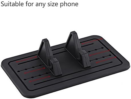 POCREATION Car Dashboard Mobile Phone Mount Holder, Universal Silicone Gel Cradle Stand Pad for All Vehicles Phones GPS