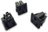 Panel Mount Outlet Power Socket, 10Pcs US Plug 3 Pins AC 15A 125V Female Connectors Adapter, Black