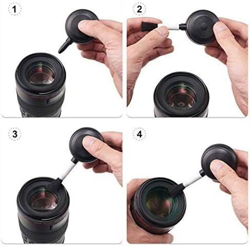 Camera Cleaning Kit with Lens Brush, Air Blaster Blower, and Cleaning Pen for SLR, Telescope, Phone, and Camera