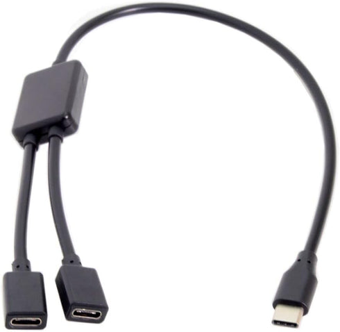 chenyang USB C OTG Cable, USB Type C 1 Male to 2 Female Dual Ports Hub Cable for Laptop, PC, Mouse