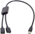 chenyang USB C OTG Cable, USB Type C 1 Male to 2 Female Dual Ports Hub Cable for Laptop, PC, Mouse